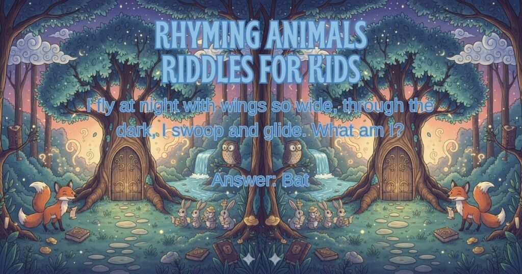 Rhyming Animals Riddles For Kids