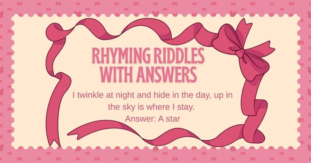 Rhyming Riddles With Answers