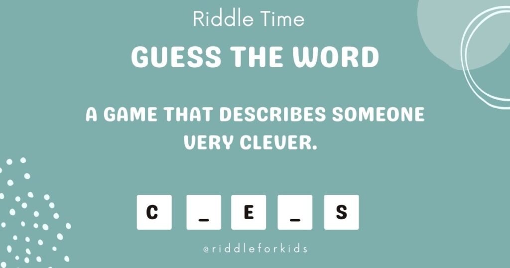 Word Riddles With Answers