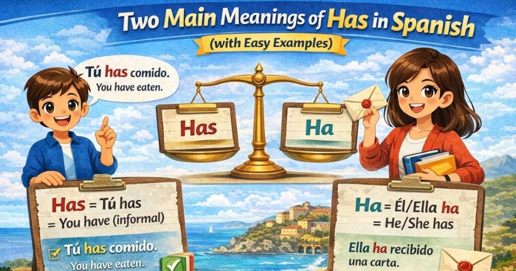 Two Main Meanings of Has in Spanish