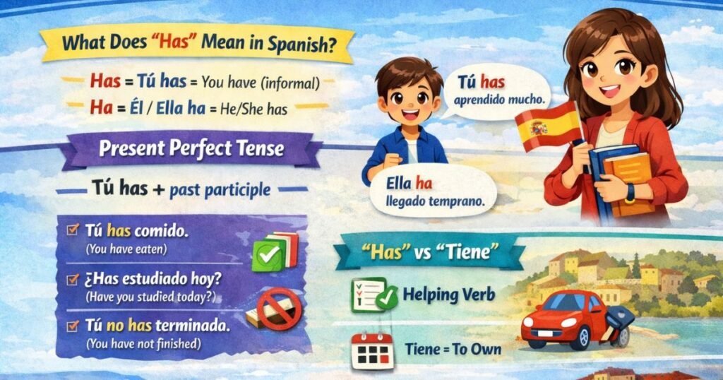 What does Has in Spanish mean